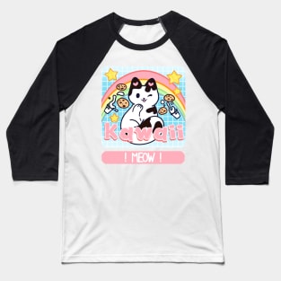 Kawaii MEOW! Baseball T-Shirt